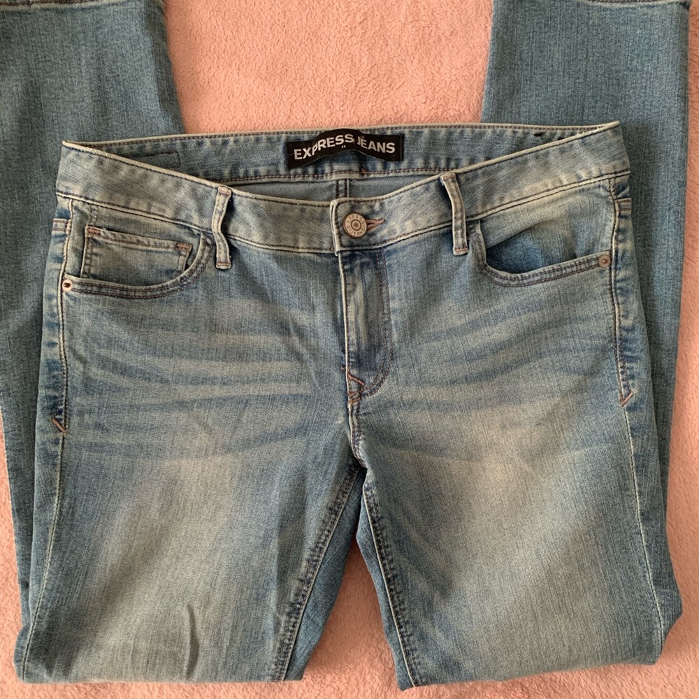 Express jeans light wash size 10S